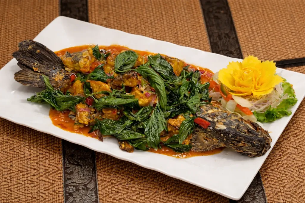 Fried Fish With Chilli Sauce