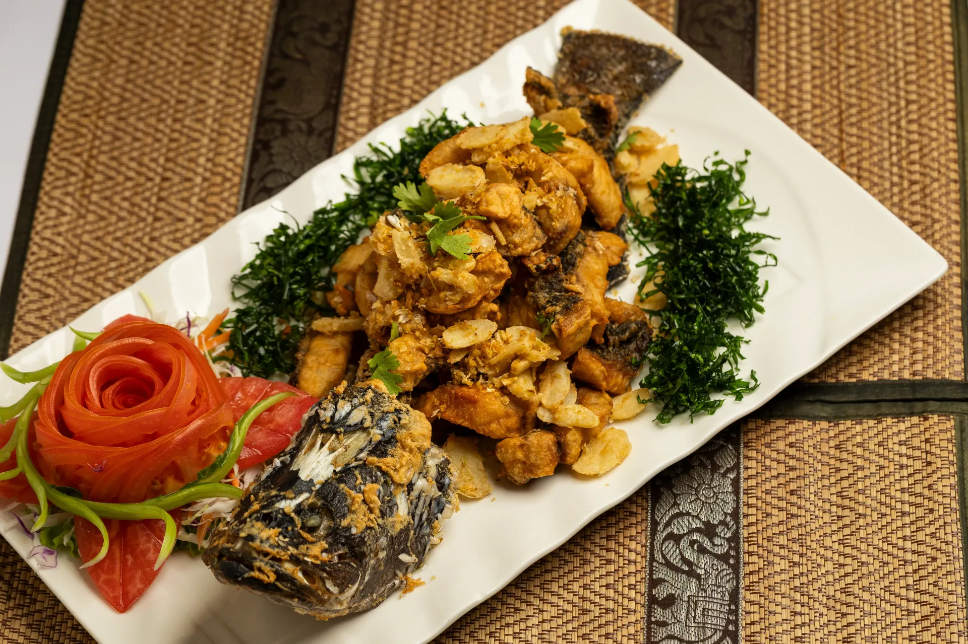 Fried Fish with Garlic