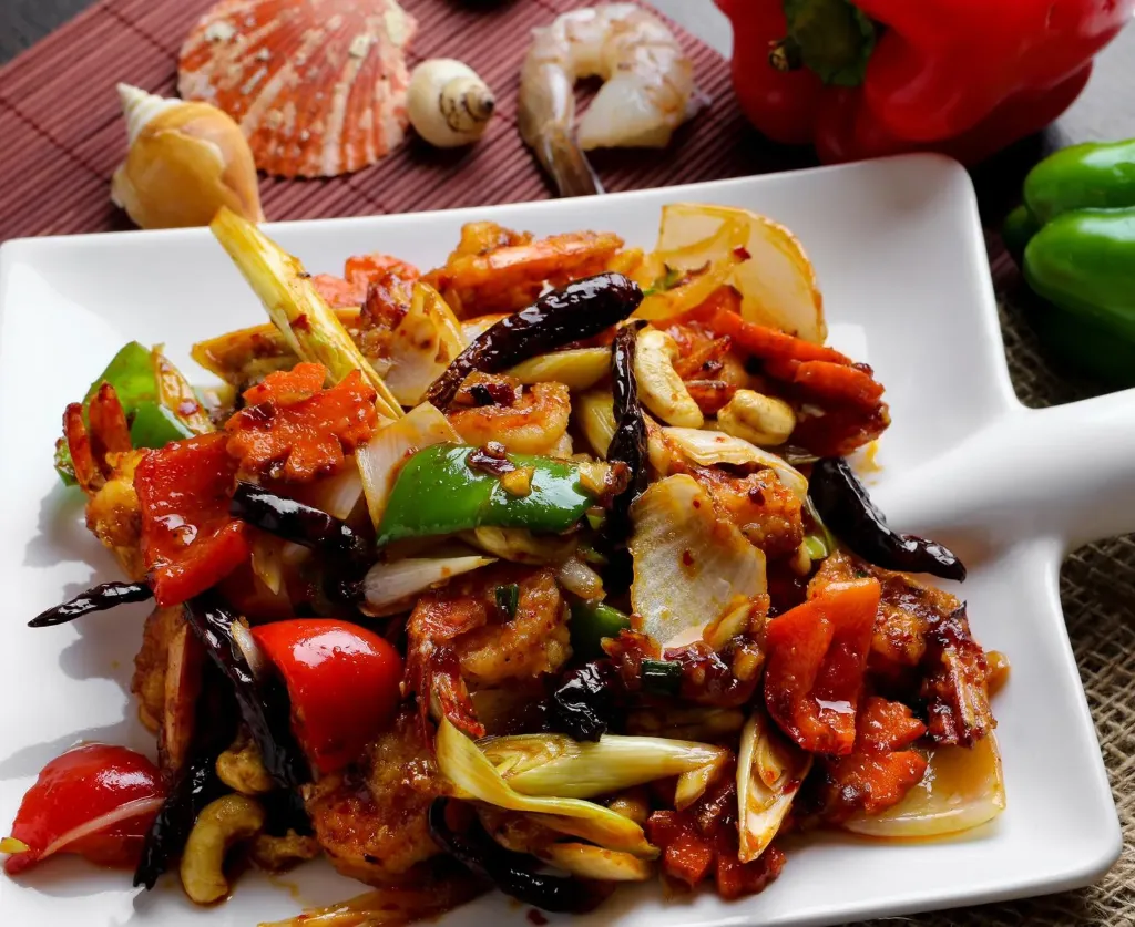 فرايد شريمب كاشيو ناتس - กุ้งผัดมะม่วงหิมพาน