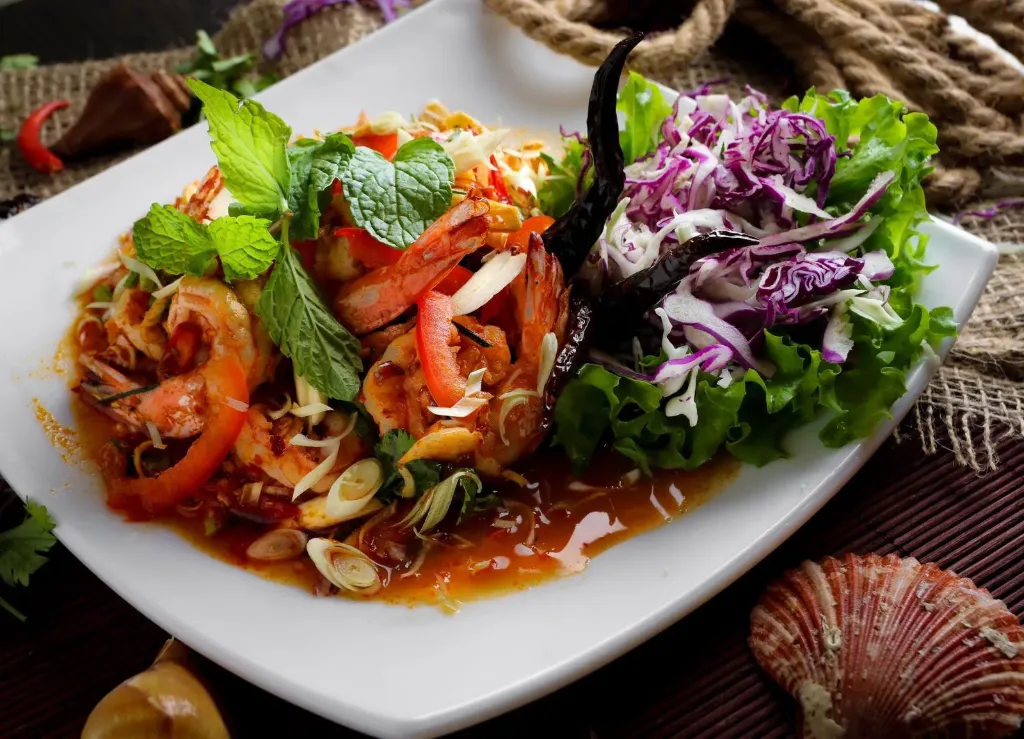 Shrimp Salad with Lemon Grass