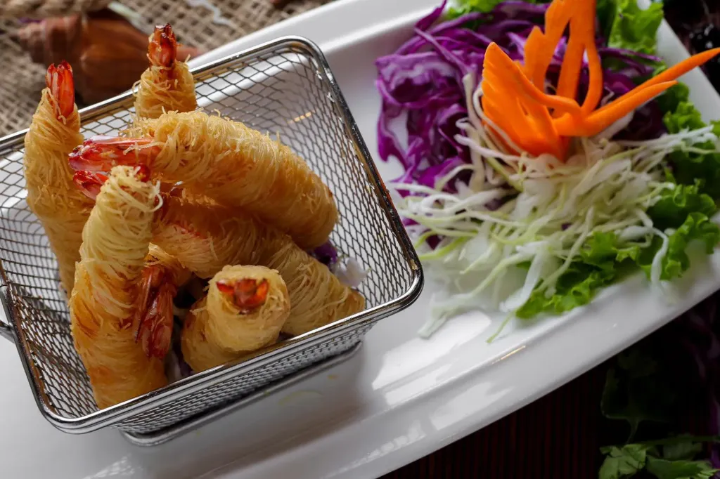 شريمب راب ويذ نودلز - กุ้งพันเส้น (عادي (5  قطع))